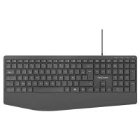 eKOgreen Reciclado Teclado Con Cable Confort - 1,50m - Negro