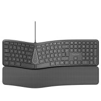 Clavier eKOgreen recyclé Filaire Ergonomique - 1,50m - Noir