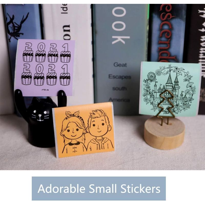 Phomemo - Pack x3 Rouleaux papier adhesif Thermique (50mmx3.5m)  - Or / Violet / Vert