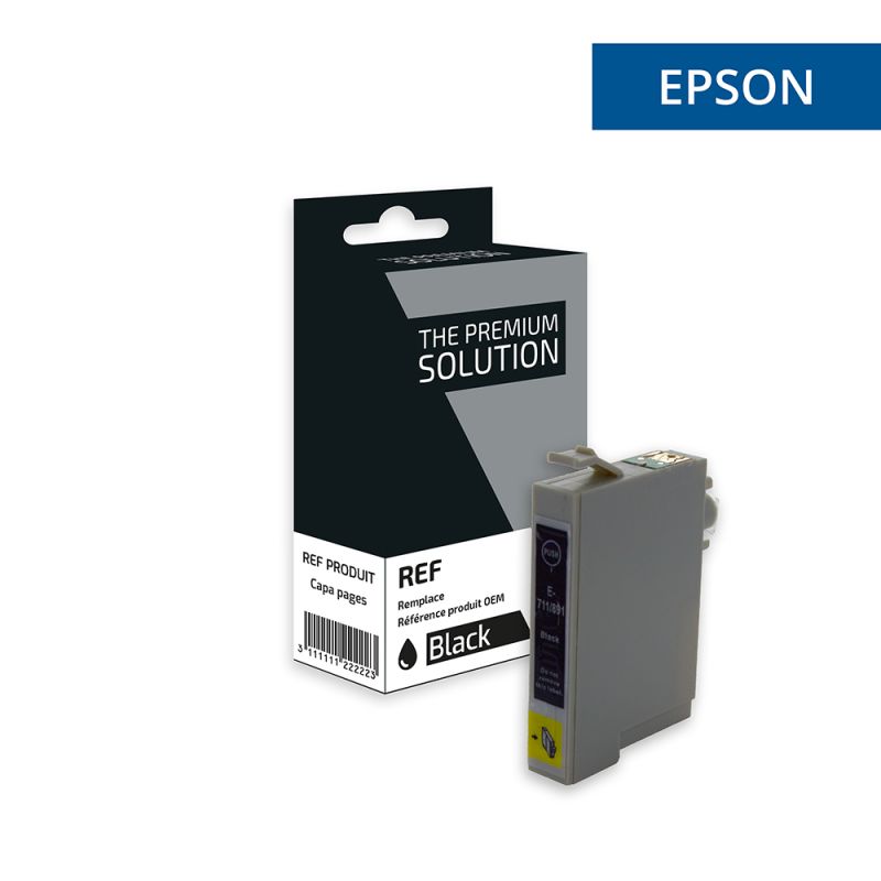 Epson T0711 - Tintenstrahlpatrone entspricht C13T07114011 - Black