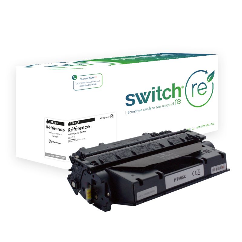 Hp 05X - SWITCH RE Toner Reman Ã¤quivalent zu CE505X, CF280X, CRG-719H - Black