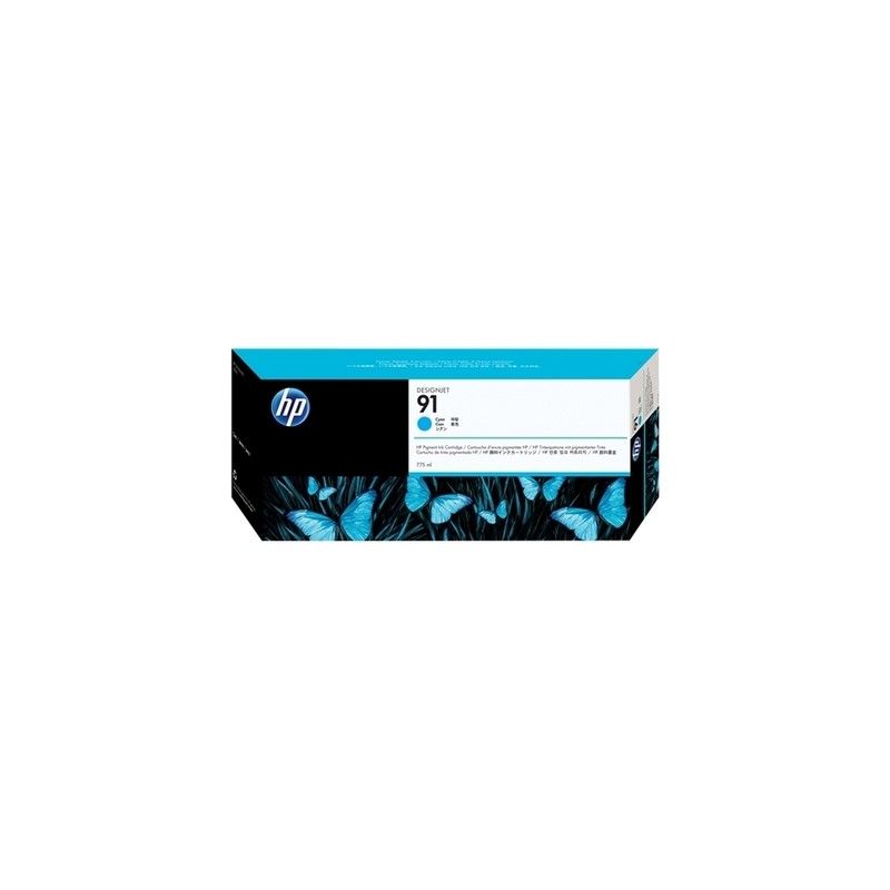 Hp 91 - Cartucho de tinta original C9467A, 91 - Cian