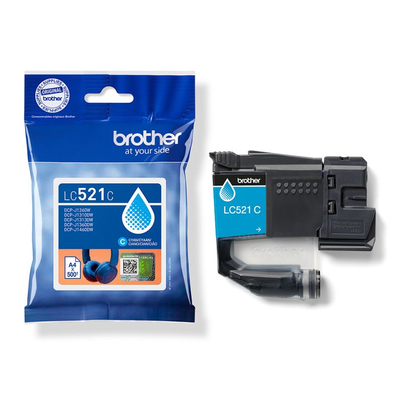 Brother 521 - original inkjet cartridge LC521C - Cyan