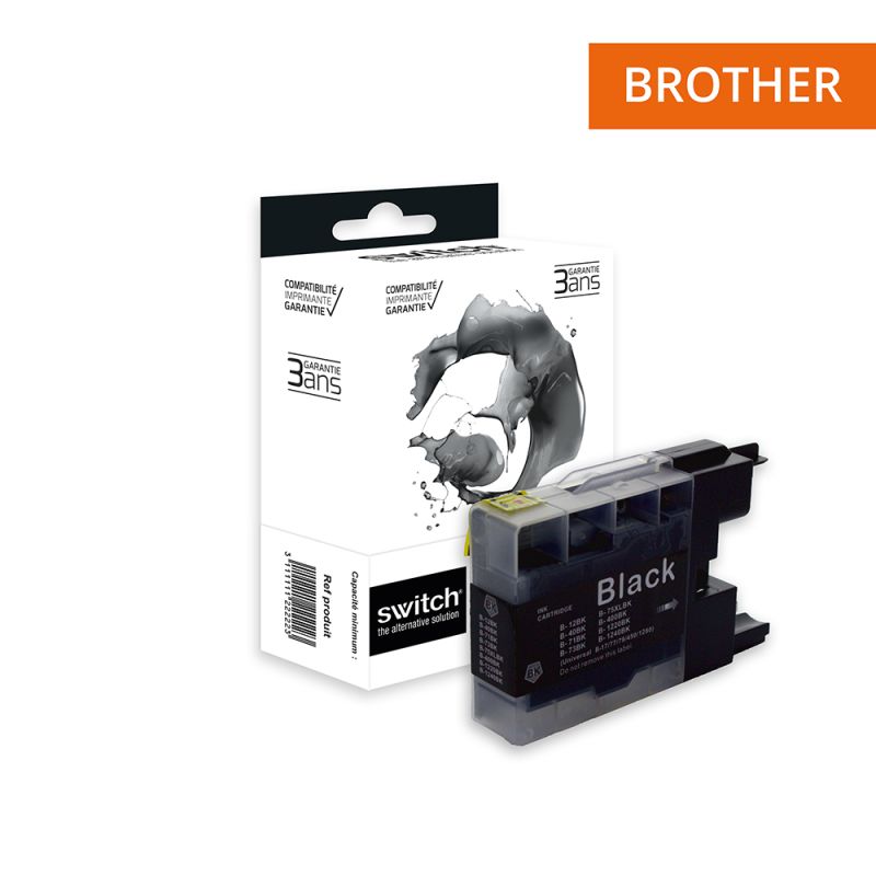 Brother 1240XL - SWITCH Tintenstrahlpatrone entspricht LC1220/1240/1280 - Black