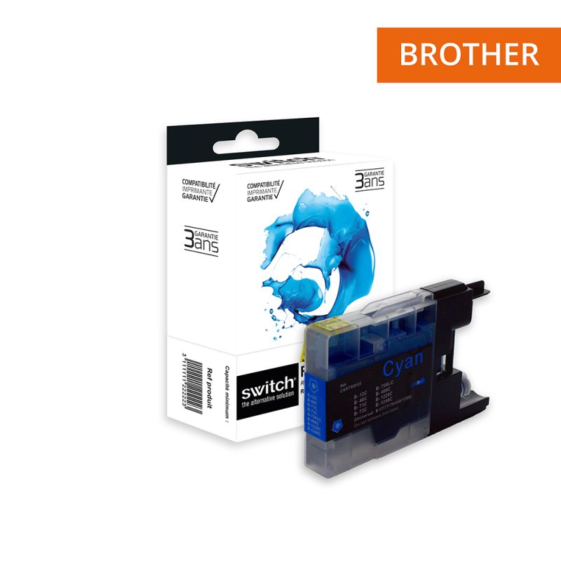 Brother 1240XL - SWITCH Tintenstrahlpatrone entspricht LC1220/1240/1280 - Cyan