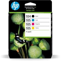 Hp 934XL/935XL - Pack x 4 jet d'encre original 6ZC72AE - Black Cyan Magenta Yellow