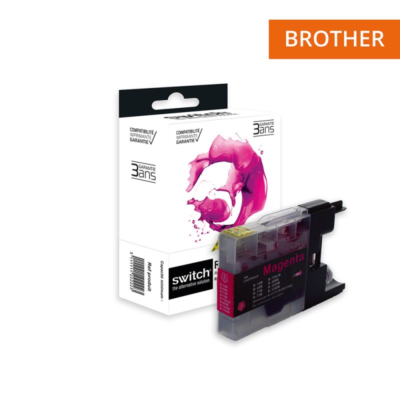 Brother 1240XL - SWITCH cartouche jet d'encre équivalent à LC1220/1240/1280 - Magenta