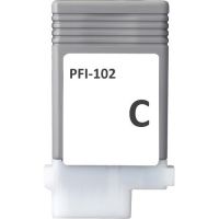 Canon PFI-102C - 0896B001, PFI102C compatible inkjet cartridge - Cyan
