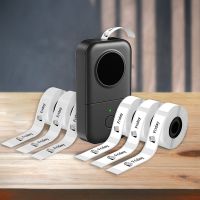 Phomemo D30 Bundle - (Mini Black Labeler + 3 Rlx Weiß + 3 Rlx Transparent)