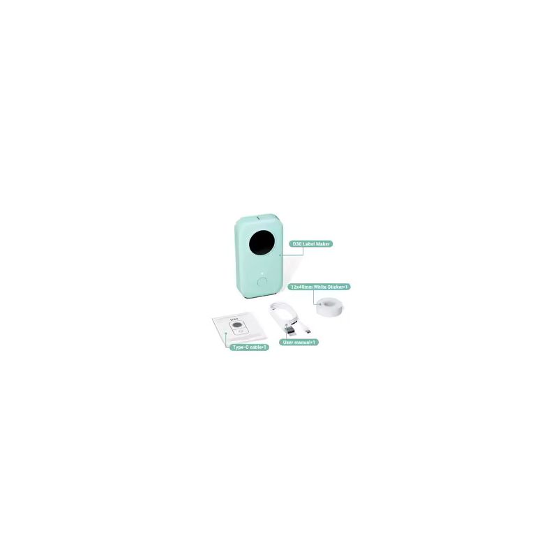 Phomemo - D30 Mini Mobile Thermal Labeller - Light Green