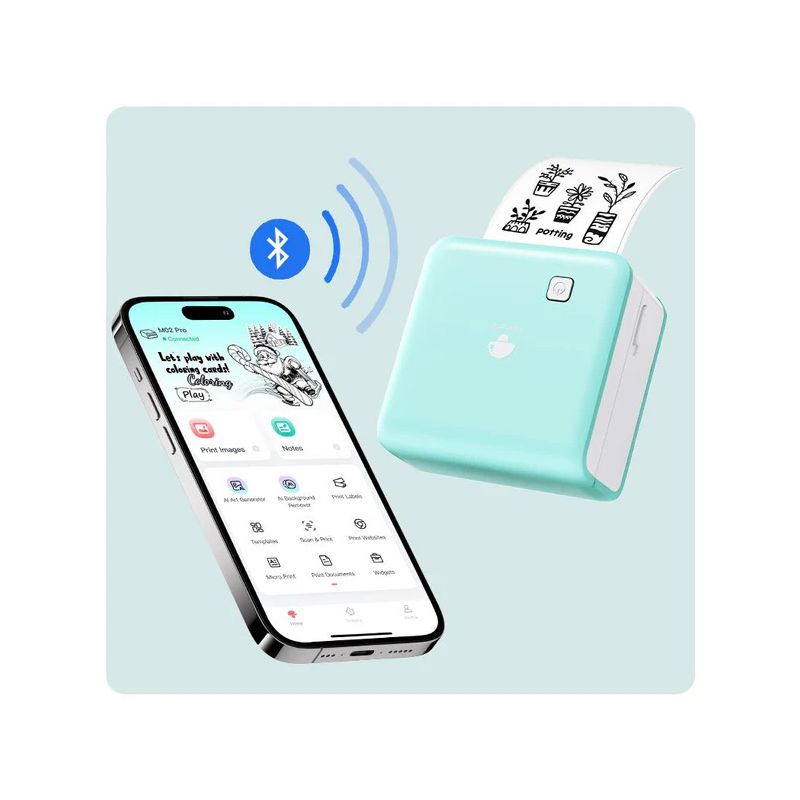 Phomemo - M02 PRO Mobiler Mini-Thermodrucker - Cyan