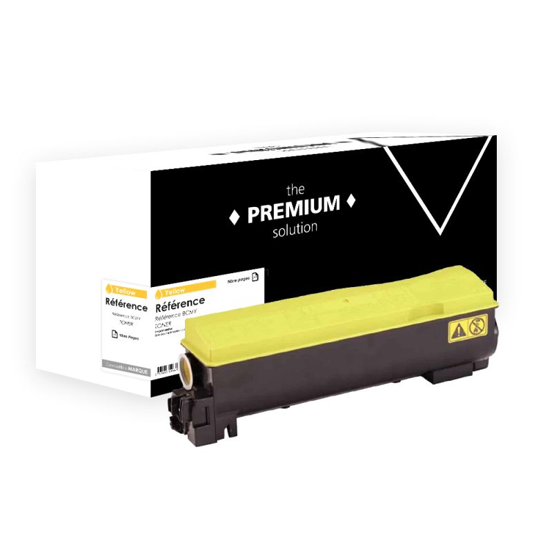 Kyocera Mita TK-540 - Toner compatibile con 1T02HLAEU0, TK-540 - Giallo