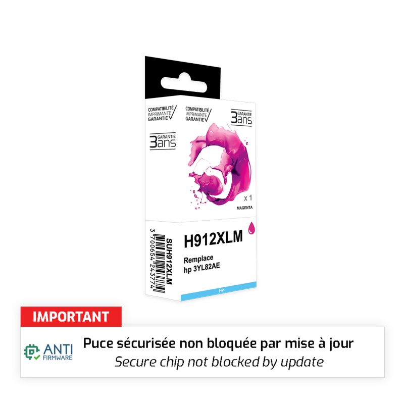 Hp 912XL - AF 3YL82AE SWITCH compatible inkjet cartridge - Magenta