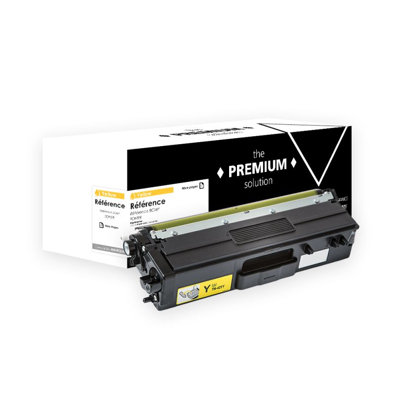 Brother TN-421 - Reman Toner equivalent to TN-421 - Yellow