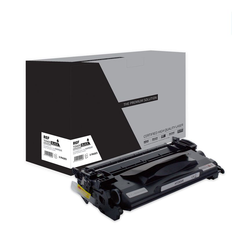 Hp 26A - Toner Reman équivalent à CF226A, 26A - Black