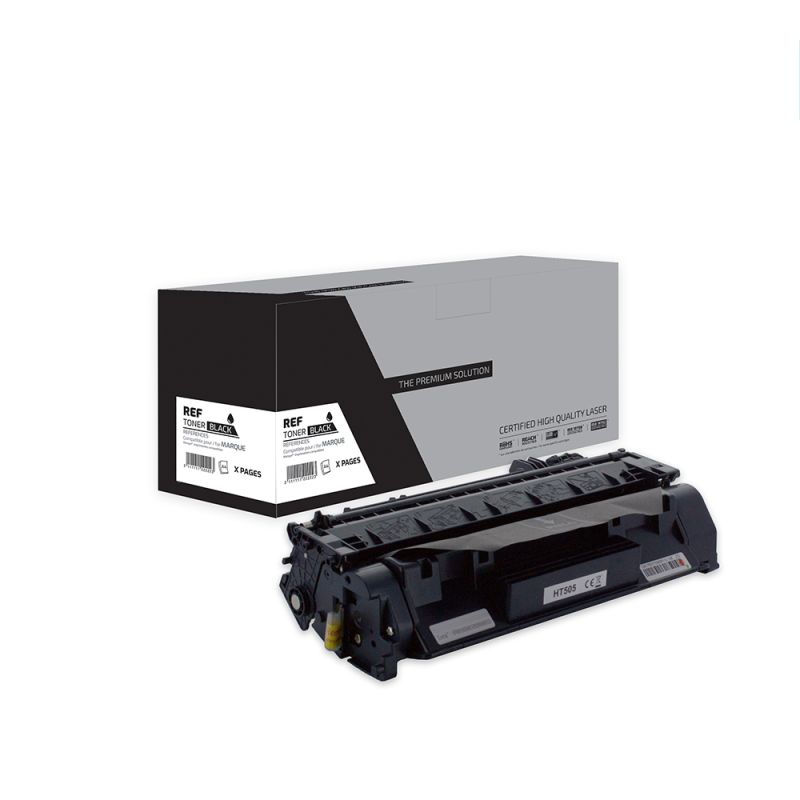 Hp 05A – Reman-Toner, entspricht CE505A, CF280A – Schwarz