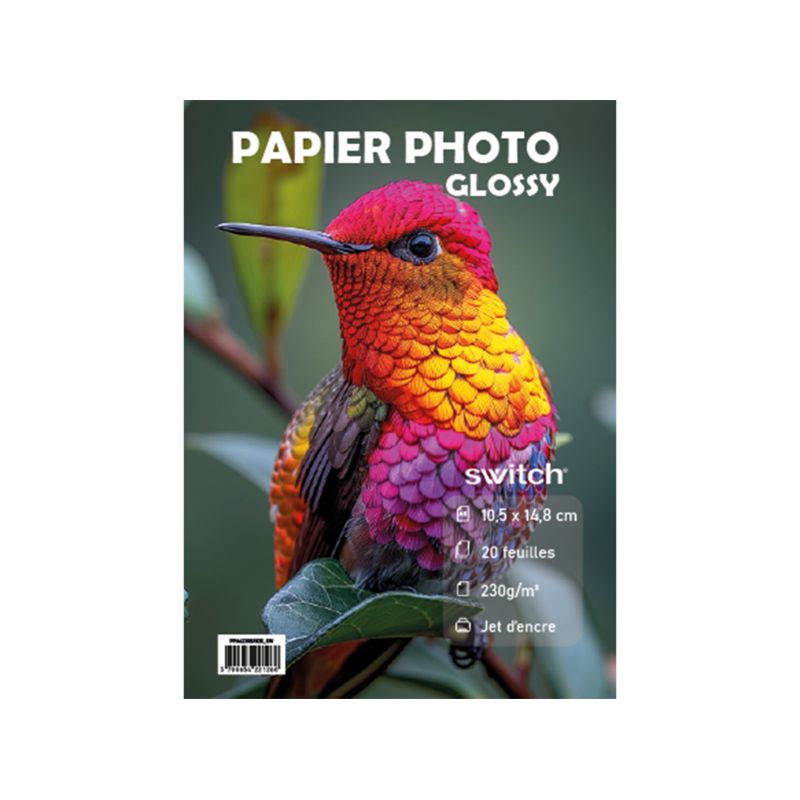 A6 PHOTO PAPER 230gr GLOSS 20 sheets SWITCH