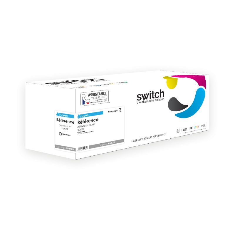 Brother TN-625 - SWITCH Toner équivalent à TN-625XL - Cyan