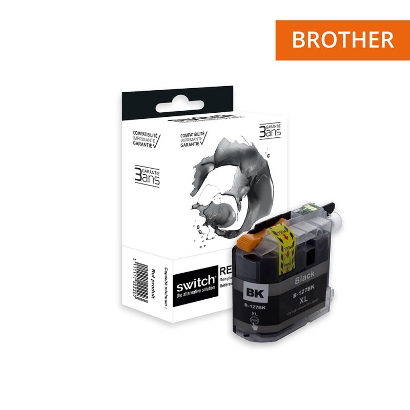 Brother 127 - SWITCH Tintenstrahlpatrone entspricht LC127B - Black