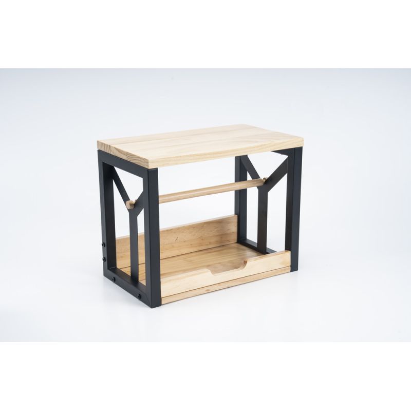 Phomemo - Portastampanti e porta-etichette termiche 30x20x27cm - Legno e metallo