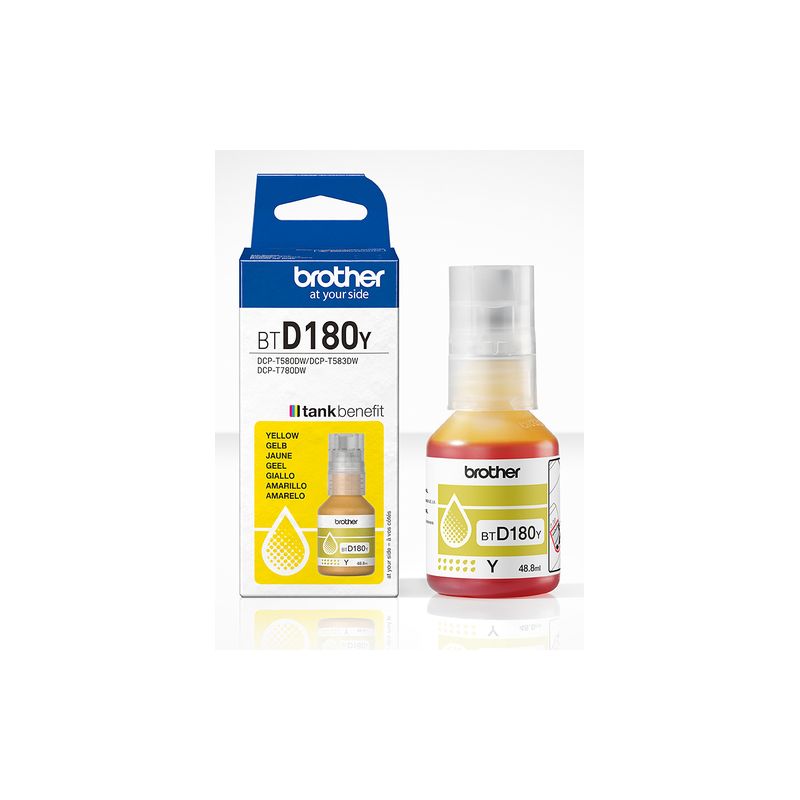 Brother 180 – Original-Tintenpatrone BTD180Y – Gelb