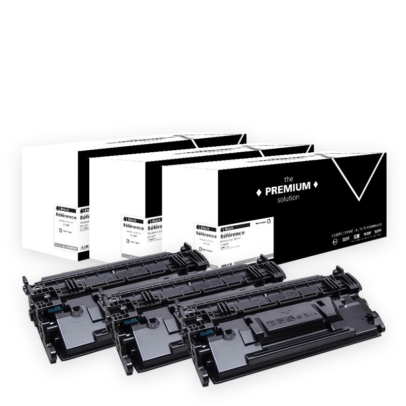 Canon 070H - Pack x 3 Toner equivalente a 5640C002 - Negro