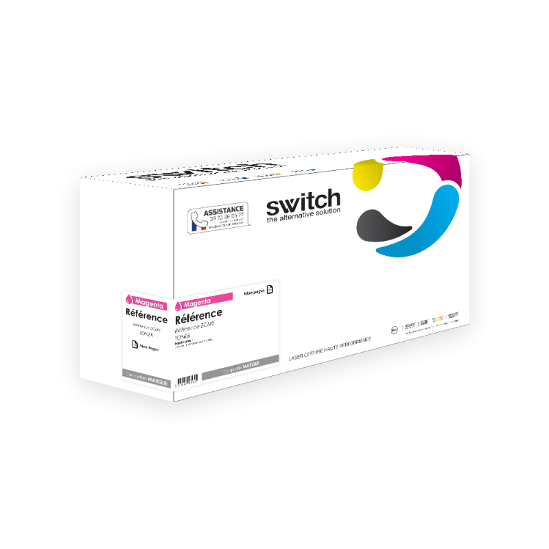 HP 906 - SWITCH W9063MC equivalenter Toner - Magenta