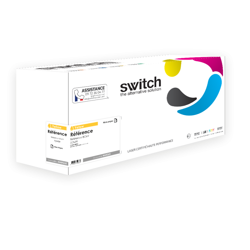 Kyocera Mita 5380 - SWITCH Toner equivalent to 1T02Z0ANL0, TK-5380Y - Yellow