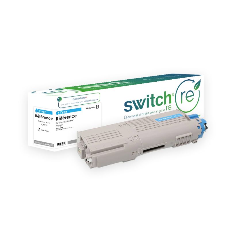 OKI 853 - SWITCH RE 45862839 equivalenter Rema-Toner - Cyan