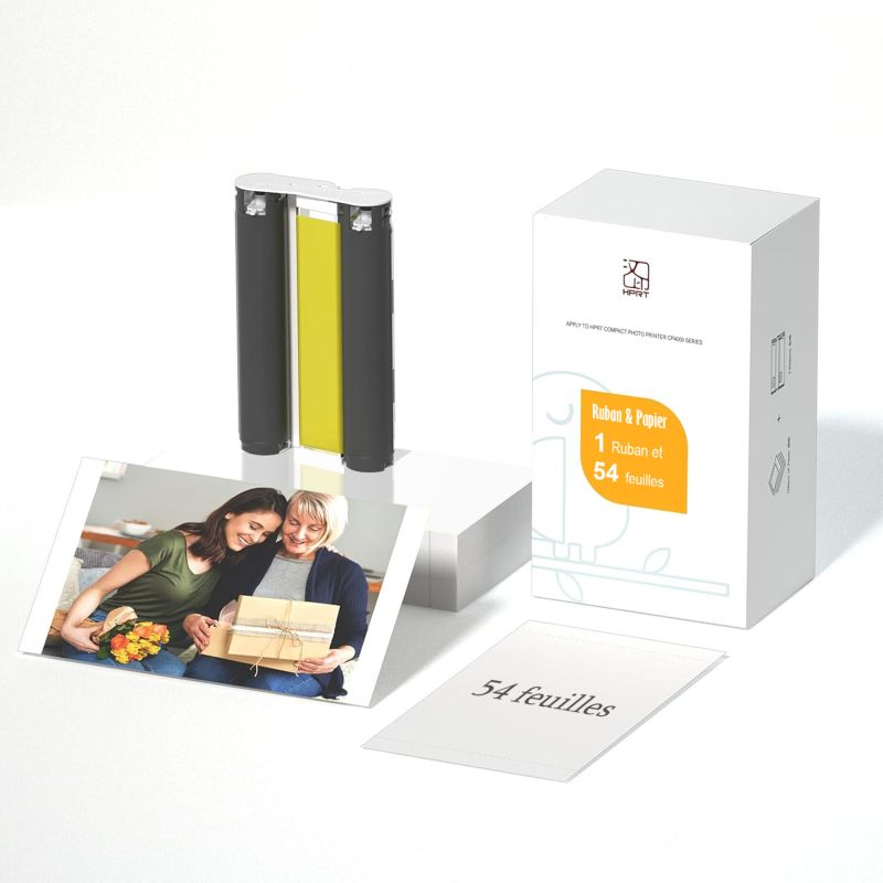 HPRT - Papier photo - Kit (1 Ruban + 54 Photos 100x148mm) pour CP4100