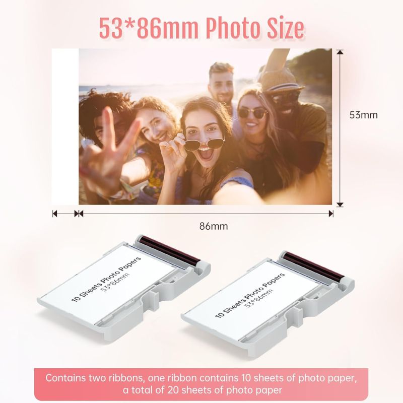 HPRT - Instant Photo Paper for CP2100 / Z3 - 2x3" - (2x10 photos)