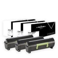 Lexmark MX610 - x3 Pack 60F2X00 equivalent Toner - Schwarz