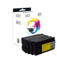 hp 937 - SWITCH RE Pack x 4 REMA AF inyección de tinta equivalente a 6C400NE - BCMY