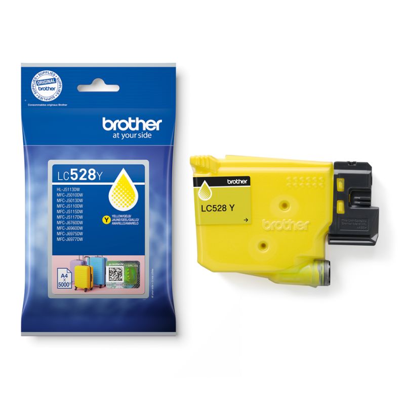Brother 528 - LC528Y cartucho original de inyección de tinta - amarillo