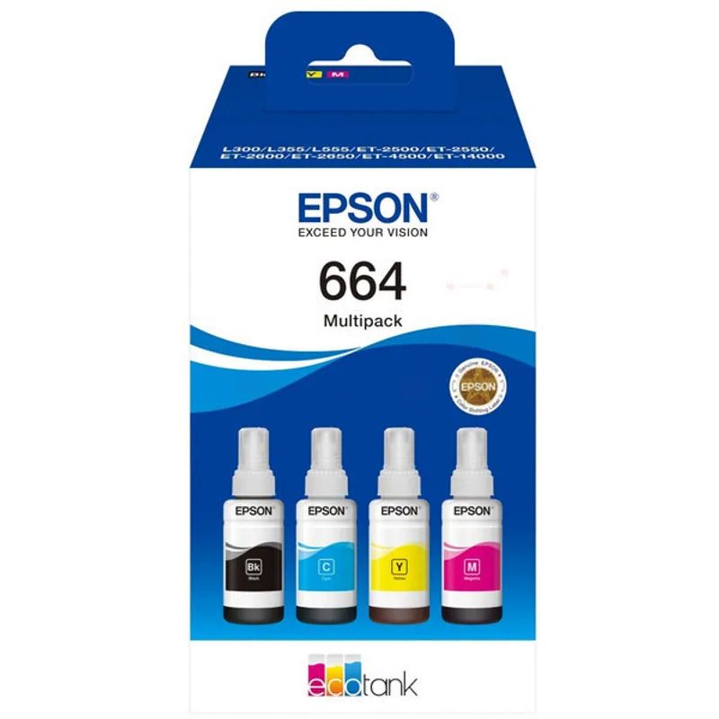 Epson 664 - Original C13T664640 Giclee x 4 pack - Negro cian magenta amarillo