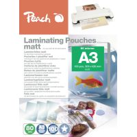 Bolsitas laminadoras Peach A3 80 micras (303x426mm) - S-PP580-15 - Caja de 100