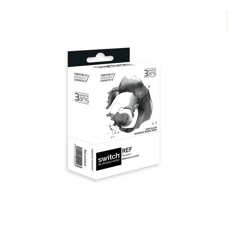 Brother 527XL - SWITCH cartouche jet d'encre équivalent à LC527XLBK - Black