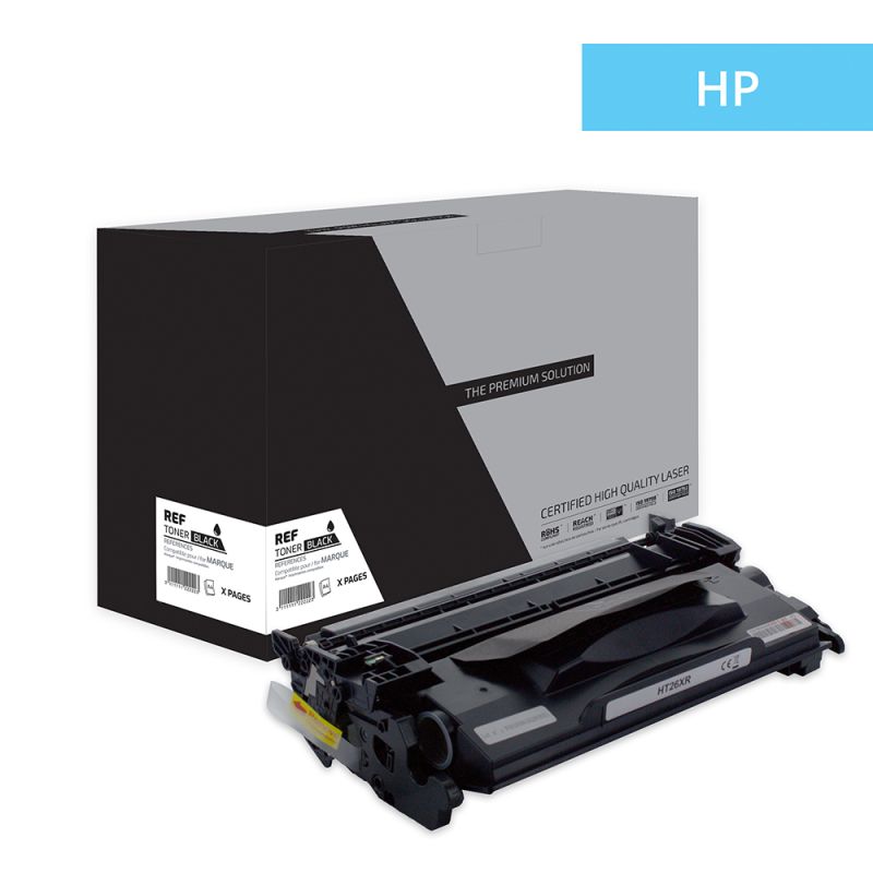 Hp 26X - Toner compatibile con CF226X, 26X - Nero