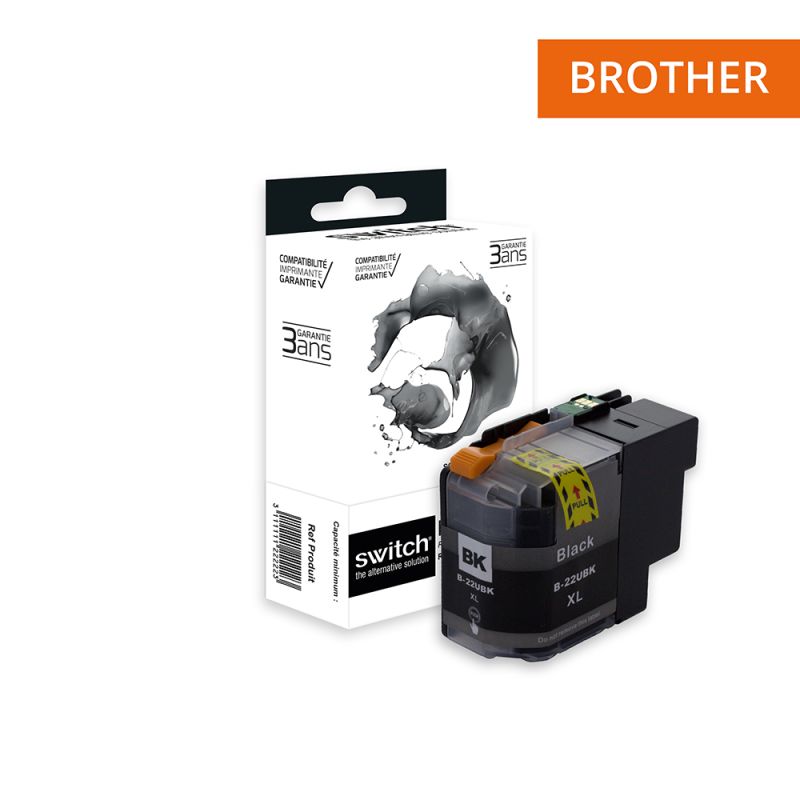 Brother 22U - SWITCH cartuccia a getto d’inchiostro compatibile con LC22UB - Nero