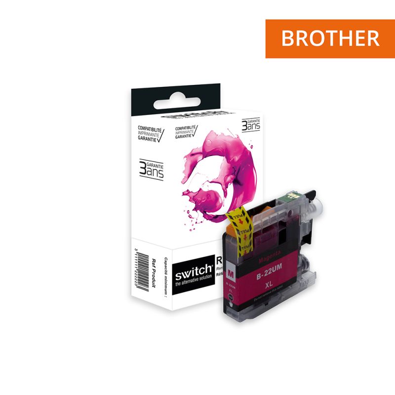 Brother 22U - SWITCH cartouche jet d'encre équivalent à LC22UM - Magenta