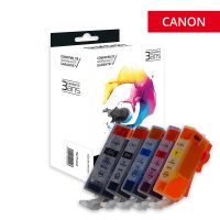 Canon 520/521 - SWITCH Pack x 5 PGI-520, CLI-521 compatible ink jets - BPBCMY