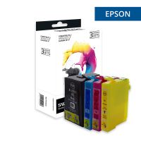 Epson 27XL - SWITCH Confezione di 4 getto d’inchiostro, compatibile con C13T27154012 - Nero Ciano Magenta Giallo