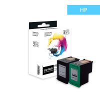 Hp 338/343 - SWITCH Pack x 2 C8765EE, C8766EE compatible ink jets - Black + Tricolor