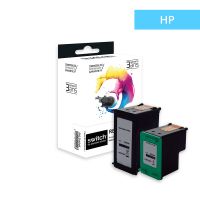 Hp 339/344 - SWITCH Pack x 2 C8767EE, C9363EE compatible ink jets - Black + Tricolor
