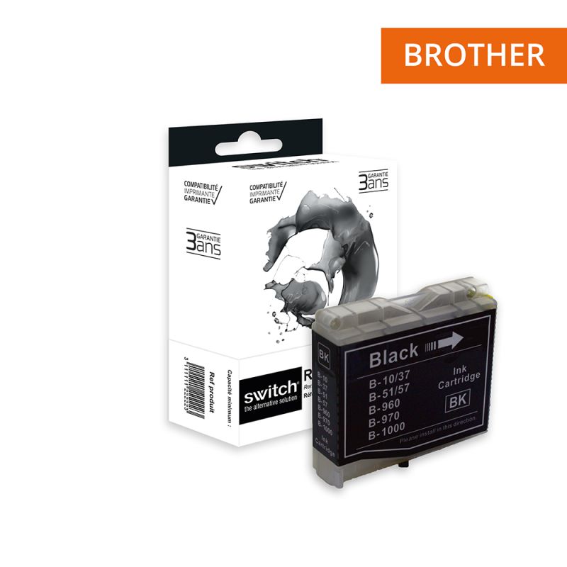 Brother 970/1000 - SWITCH cartouche jet d'encre équivalent à LC970/LC1000B - Black