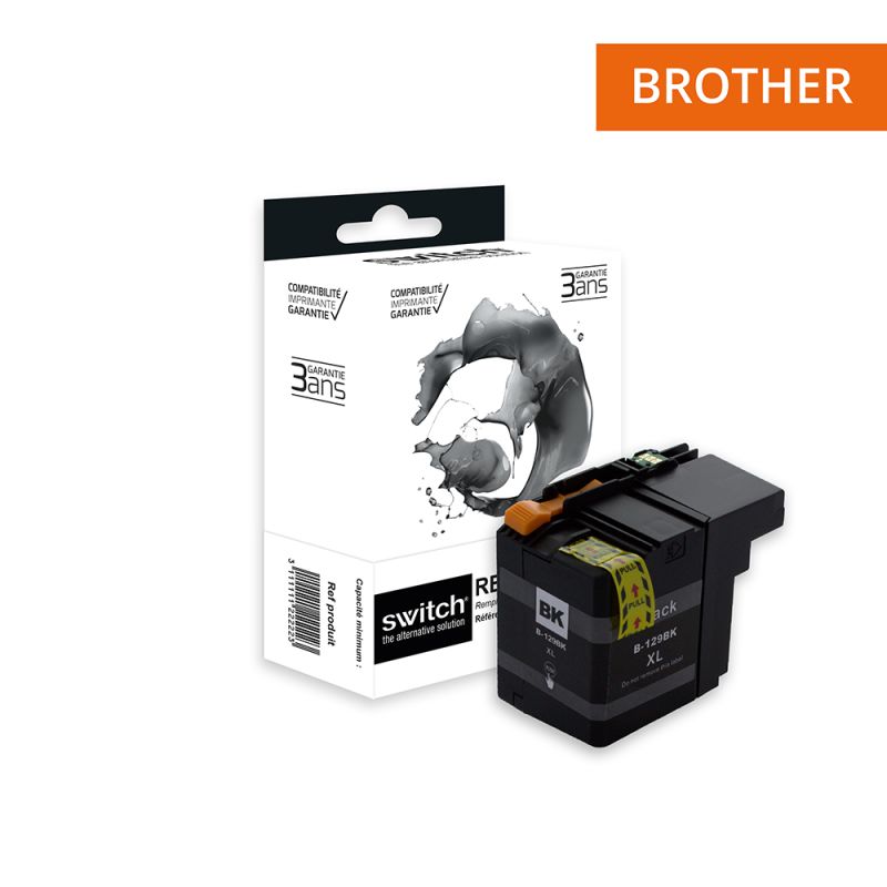 Brother 129 - SWITCH Cartucho de inyección de tinta equivalente a LC129XLB - Negro