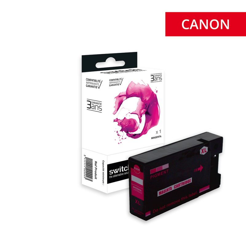 Canon 2500XL - SWITCH cartouche jet d'encre équivalent à PGI-2500, 9266B001 - Magenta