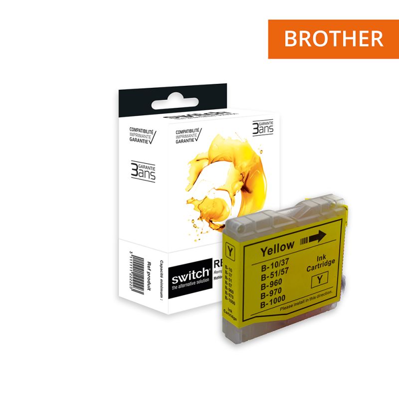 Brother 970/1000 - SWITCH Tintenstrahlpatrone entspricht LC970 / LC1000Y - Yellow