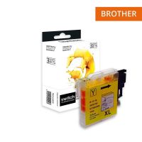 Brother 980/1100 - SWITCH cartuccia a getto d’inchiostro compatibile con LC980/LC1100Y - Giallo