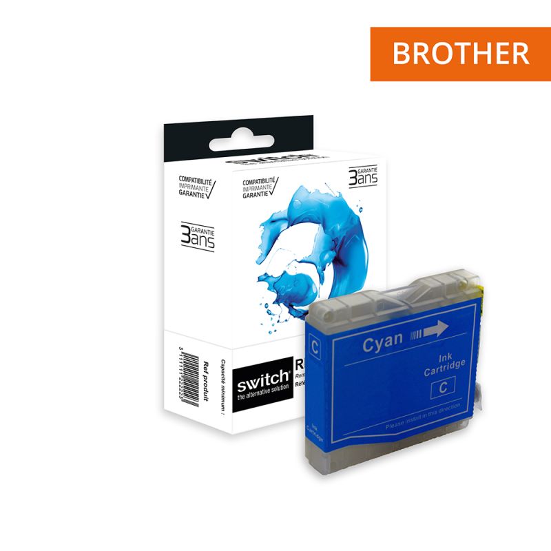 Brother 985 - SWITCH Tintenstrahlpatrone entspricht LC985C - Cyan